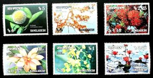 Bangladesh #139-44 Flowers - MNH