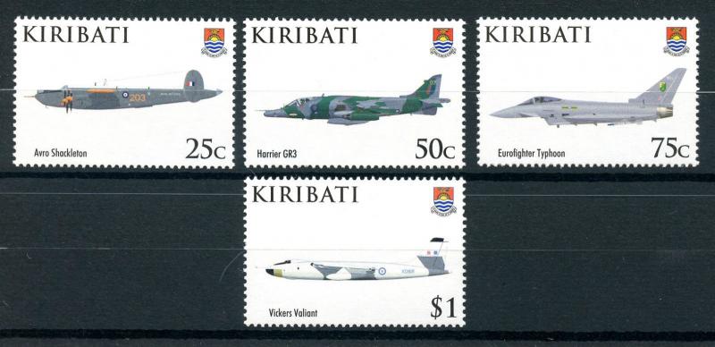 Kiribati 2008 MNH RAF Royal Air Force 90th Anniv 4v Set Avro Aviation Stamps