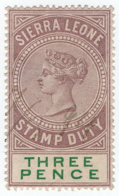 (I.B) Sierra Leone Revenue : Stamp Duty 3d