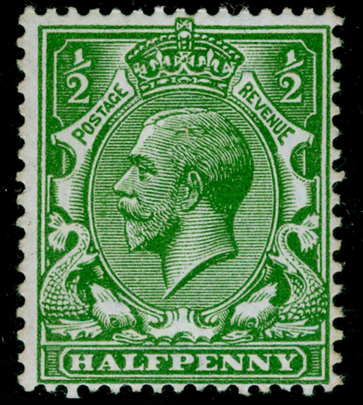 SG351 SPEC N14(-), ½d deep dull yellow-grn, NH MINT. UNLISTED. HENDON CERT