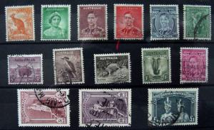 Australia, Scott 166-179, Used, Complete set