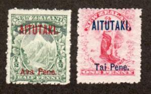 Aitutaki # 1-2 Mint!