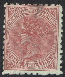 NEW ZEALAND 1882 QV 1/- PERF 10 X 11