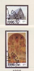 Faroe Islands Sc310-11 1996 Christmas Church stamps used