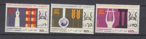 J40804 JL Stamps 1966 south arabia set mnh #27-9 unesco