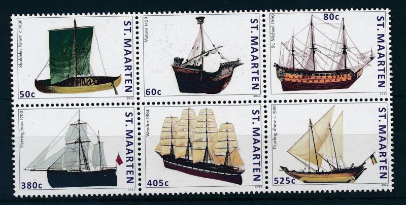 [SM047] St. Martin Maarten 2011 Classic Ships MNH