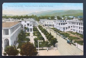 1931 Kingston Jamaica Picture Postcard Cover To Scotland Greetings From Jamaica