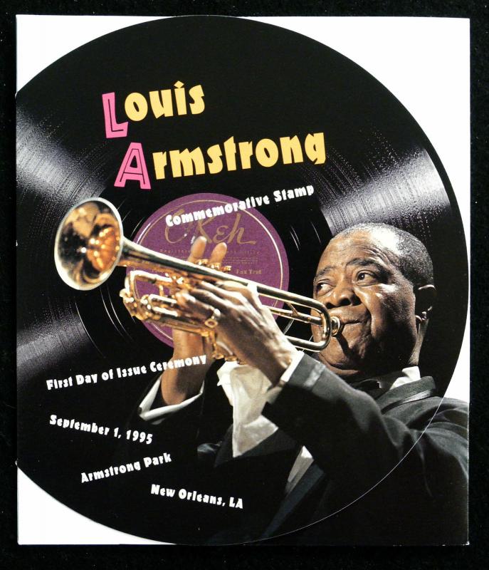 1995 32c LOUIS ARMSTRONG FIRST DAY ISSUE STAMP CEREMONY PROGRAM (ESP#N1317-67)