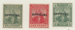 Trinidad #O8-O10 Unused Single (Complete Set)