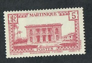 Martinique #137 Mint Hinged single