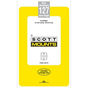 Scott/Prinz Pre-Cut Strips 265mm Long Stamp Mounts 265x127 #957 Clear 