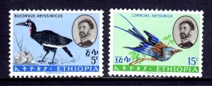 Ethiopia - Scott #386, 387 - MH - Corner crease - SCV $3.80