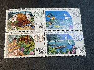 PALAU # 109-112-MINT/NEVER HINGED--COMPLETE SET/BLOCK OF 4---1986