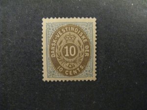 Danish West Indies #10 unused no gum b23.9 1071