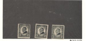 US SCOTT# 610-612 COMPLETE SET, MLH