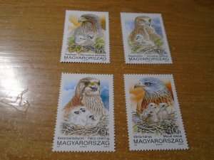 Birds :  Hungary  #  3348-51  MNH