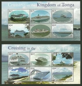 TONGA CRUISE SHIP SHEETS - Mint **NH** cv$55.00