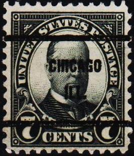 U.S.A. 1922 7c(Pre Cancel) S.G.640 Fine Used