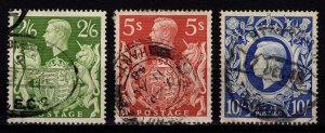 Great Britain 1939-48 George VI Def., Part Set [Used]