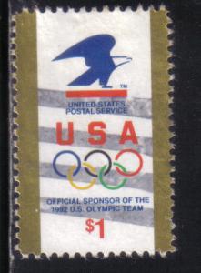 2539 - $1.00 Olympic Team Sponsor used f-vf.