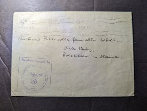 1944 Censored Germany Norway Police Gestapo Prisoner Cover Oslo