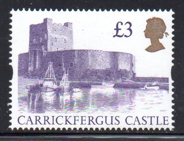 Great Britain Sc 1447A 1995 £3 Carrackfergus Castle stamp mint NH