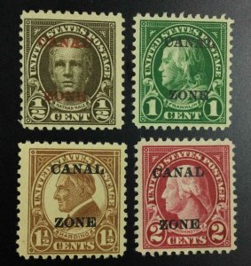 MOMEN: US STAMPS CANAL ZONE #70-73 MINT OG H LOT #53035