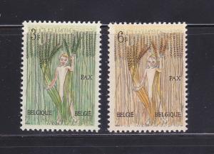 Belgium 593-594 Set MH Peace (A)