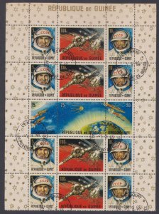 GUINEA - 1965 US & RUSSIAN ACHIEVEMENTS IN SPACE - 15V - CTO