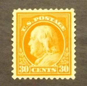 # 516,  30c Franklin, orange red, 1917, MH (8273) XF/S
