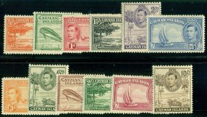 CAYMAN ISLANDS #100-11, Complete set, og, LH, VF, Scott $70.70