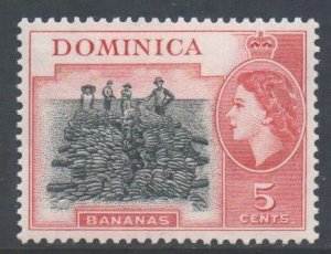 Dominica Scott 147 - SG146, 1954 Elizabeth II 5c MH*