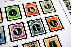 COLOR PRINTED BARBADOS 1852-1966 STAMP ALBUM PAGES (30 illus. pages)