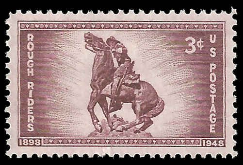 # 973 MINT NEVER HINGED ROUGH RIDERS XF+