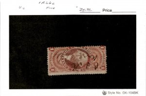 United States Postage Stamp, #R66c Used, 1862 Revenue (AB)