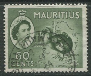 STAMP STATION PERTH Mauritius #261 QEII Definitive Issue FU 1953-1954