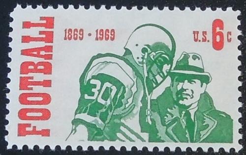 1969 6c Football Scott 1382 Mint NH