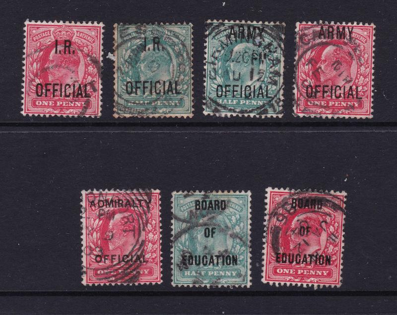Great Britain a small used lot of Edward Officials