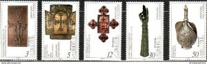 Armenia MNH** 1994 Mi 222-226 Sc 459-463 Treasures of Echmiadzin Christianity