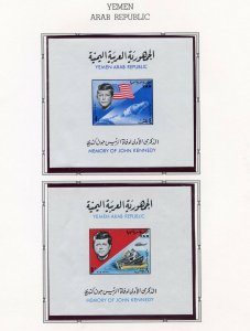 PARAGUAY  JOHN F. KENNEDY MEMORIAL SPACE SET PERF  WITH S/S  MINT NH 