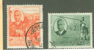 North Borneo #255-256 Used Single (King)