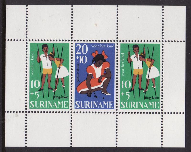 Suriname #B139a s/sheet F-VF Mint NH ** Children's Games