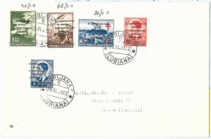 72898 - LJUBLJANA occupation - postal history - Saxon 40 with VARIETY' on ENVELOPE-