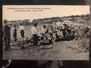 1913 Harlingen TX USA RPPC Postcard Cover to Akron OH Mexico Revolution Dead