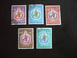 Stamps - Laos - Scott# 163-167 - Used Set of 5 Stamps