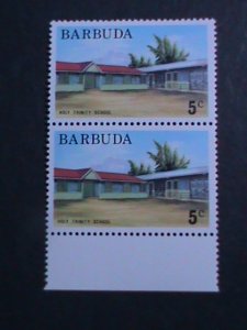 ​BARBUDA-HOLLY TRINITY SCHOOL MNH  PAIR-OG VF WE SHIP TO WORLD WIDE