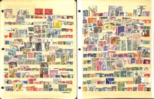 Czechoslovakia Stamp Collection on 7 Stock Pages, Interesting Lot (BW)