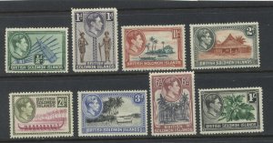 Solomon Islands 67-72, 74-8 MH short set cgs