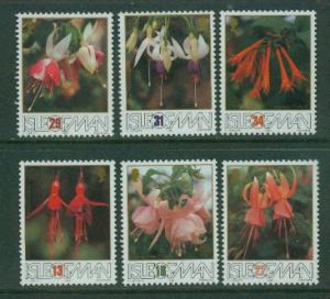 Isle of Man Flowers 371-6 MNH F-VF