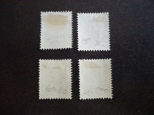 Stamps - Transvaal - Scott#153,156,159,161 - Mint Hinged Partial Set of 4 Stamps